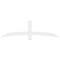 Ekena Millwork Bellingham Architectural Grade PVC Gable Bracket, 72"W x 21"H x 2"D x 4"F, 7/12 Pitch GBP072X21X0204BEL00 - alternate 4